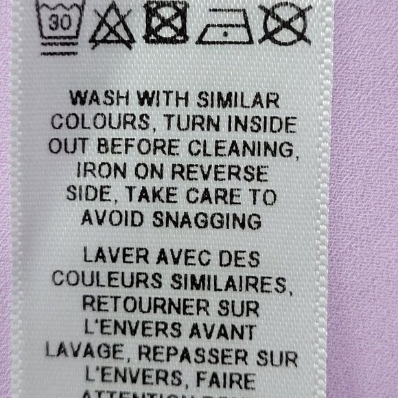 ASOS Cover Up Top Size 16 Lavender Cold Shoulder Batwing Sleeve Oversized - Picture 7 of 10